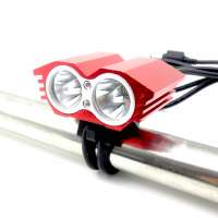 LED Bike Light Bicycle Lights Rechargeable Lamp Torch Cycling Bike Light Power Bank AC Charger 18650 Battery Pack