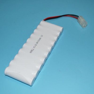 12V NiCD  Emergency Lighting High Temperature Battery Pack 10xAA1000