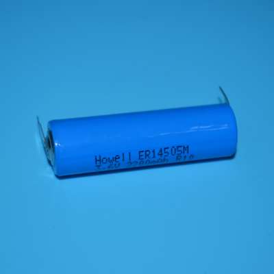 Howell ER14505M AA 3.6V 2200mAh lithium thionyl chloride Li-SOCL2 battery for water meter/gas meter/electricity meter